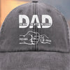 Custom Vintage Washed Denim Baseball Cap - Personalized Birthday Gifts For Dad, Grandpa - You Teach Us Every Day