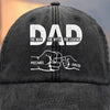 Custom Vintage Washed Denim Baseball Cap - Personalized Birthday Gifts For Dad, Grandpa - You Teach Us Every Day