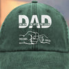 Custom Vintage Washed Denim Baseball Cap - Personalized Birthday Gifts For Dad, Grandpa - You Teach Us Every Day