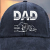 Custom Vintage Washed Denim Baseball Cap - Personalized Birthday Gifts For Dad, Grandpa - You Teach Us Every Day