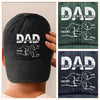 Custom Vintage Washed Denim Baseball Cap - Personalized Birthday Gifts For Dad, Grandpa - You Teach Us Every Day