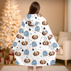 Custom Photo Wearable Blanket With Pet Pocket - Personalized Christmas Birthday Gifts For Dog Cat Lovers, Dog Dad And Mom, Cat Owners - Snuggle Season, Dog Edition