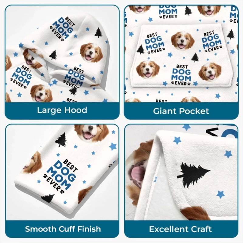 Custom Photo Wearable Blanket With Pet Pocket - Personalized Christmas Birthday Gifts For Dog Cat Lovers, Dog Dad And Mom, Cat Owners - Snuggle Season, Dog Edition
