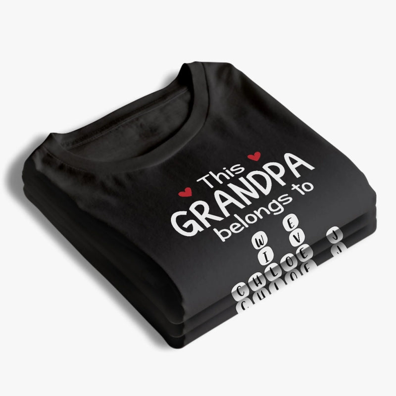 Custom Scrabble Unisex T-shirt, Premium T-shirt, Hoodie - Personalized Birthday Gifts For Dad, Grandpa - Our Story Spells Love
