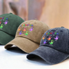 Custom Vintage Washed Denim Baseball Cap - Personalized Birthday Gifts For Dad, Grandpa - Hearts Growing Under Your Care