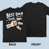 Custom Back Printed Unisex T-shirt, Premium T-shirt, Hoodie - Personalized Birthday Gifts For Dad, Grandpa - You Are My Hero