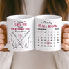 Custom Mug - Personalized Anniversary Wedding Gifts For Husband And Wife, Him And Her - The Day It All Began