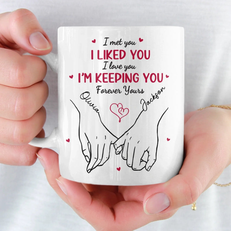 Custom Mug - Personalized Anniversary Wedding Gifts For Husband And Wife, Him And Her - The Day It All Began