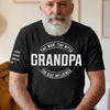 Custom Unisex T-Shirt With Design On Sleeve - Personalized Birthday Gifts For Dad, Grandpa - Legendary Mischief Instructor