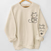 Custom Unisex Sweatshirt, Hoodie With Design On Sleeve -  Personalized Christmas Birthday Gifts For Cat Lovers, Cat Mom And Dad - Home Smells Like Cat Fur