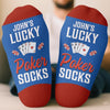 Custom Crew Socks - Personalized Christmas Birthday Poker Gifts For Poker Lovers, Sports Fans, Sports Lovers - Poker Night Champion