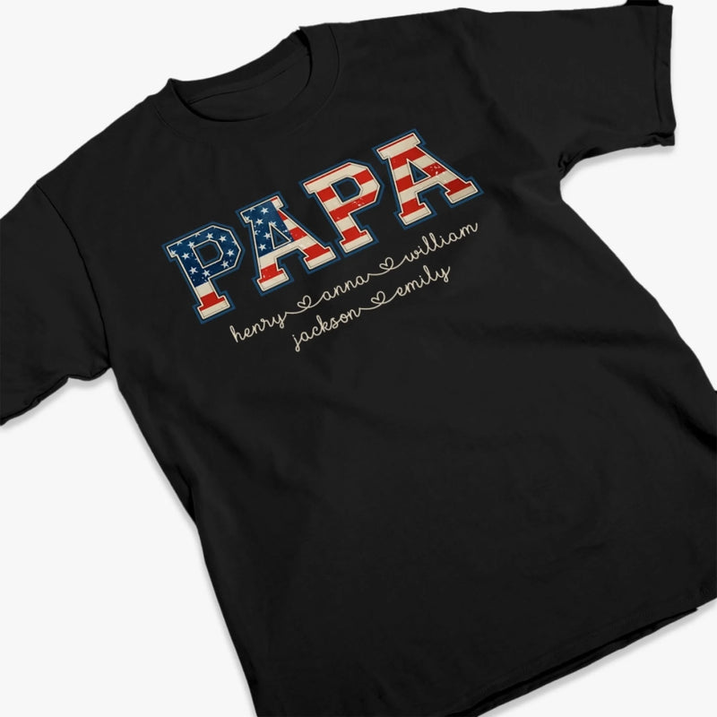 Custom Unisex T-shirt, Premium T-shirt, Hoodie - Personalized Birthday Gifts For Dad, Grandpa - The Legend They Call Papa