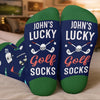 Custom Crew Socks - Personalized Christmas Birthday Golf Gifts For Men, Women - Golf Is My Cardio