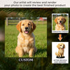 Custom Photo Golden Retriever Acrylic Ornament - Personalized Christmas Birthday Gifts For Dog Cat Lovers, Dog Dad And Mom, Cat Owners - Cuteness Overload On The Tree