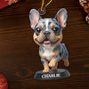 Custom Photo French Bulldog Acrylic Ornament - Personalized Christmas Birthday Gifts For Dog Cat Lovers, Dog Dad And Mom, Cat Owners - Cuteness Overload On The Tree