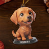 Custom Photo Labrador Retriever Acrylic Ornament - Personalized Christmas Birthday Gifts For Dog Cat Lovers, Dog Dad And Mom, Cat Owners - Cuteness Overload On The Tree