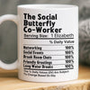 Custom Mug - Personalized Birthday Gifts For Coworker, Work Bestie - Teamwork Fueled By Coffee And Chaos