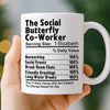Custom Mug - Personalized Birthday Gifts For Coworker, Work Bestie - Teamwork Fueled By Coffee And Chaos