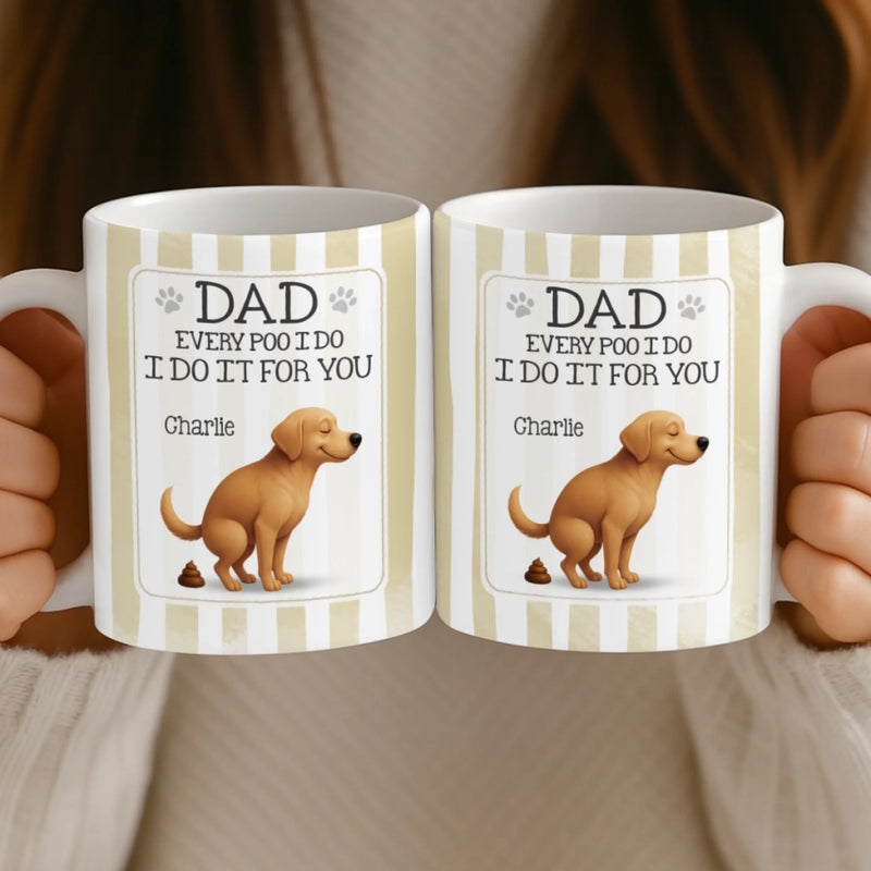Custom Mug - Personalized Birthday Gifts For Dog Lovers, Dog Dad And Mom - The Poop Prince Strikes Again