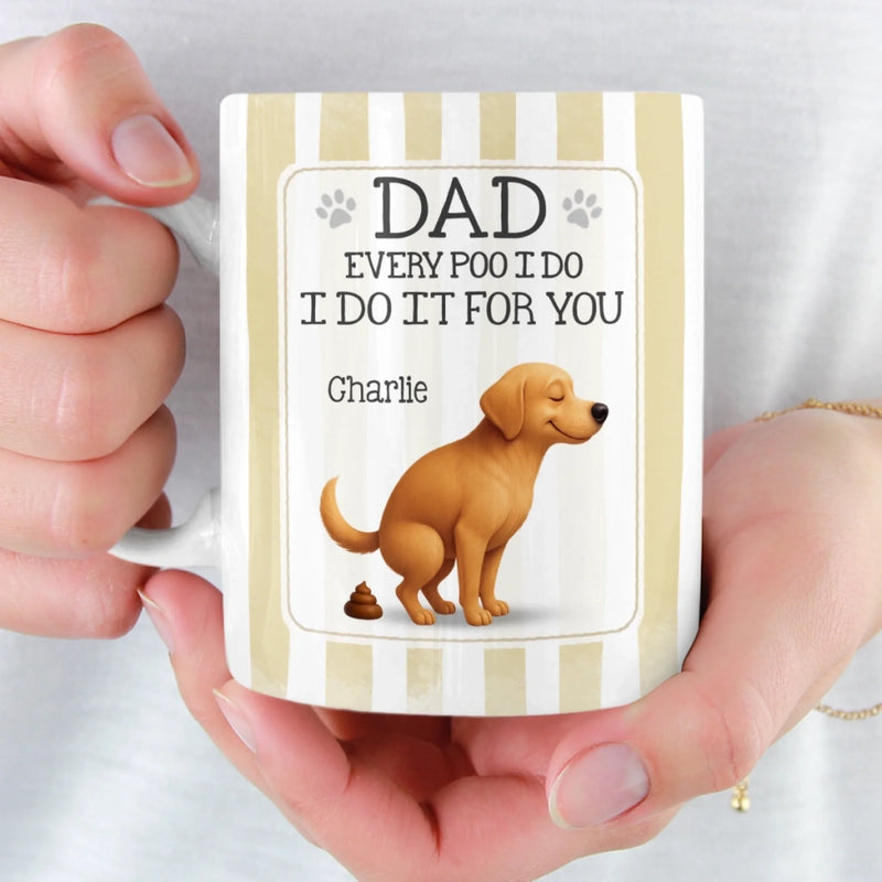 Custom Mug - Personalized Birthday Gifts For Dog Lovers, Dog Dad And Mom - The Poop Prince Strikes Again