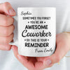 Custom Mug - Personalized Birthday Gifts For Coworker, Work Bestie - Work Besties Make Mondays Bearable