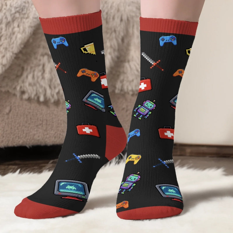 Custom Crew Socks - Personalized Birthday Gifts For Besties, Sisters, BFF, Family, Yourself - Good Mood Only