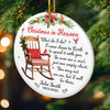 Custom Ceramic Ornament - Personalized Christmas Memorial Sympathy Gifts For Loss Of Mom, Dad - Your Spirit Shines