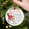 Custom Ceramic Ornament - Personalized Christmas Memorial Sympathy Gifts For Loss Of Mom, Dad - Your Spirit Shines