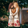 Custom Wood Ornament - Personalized Best Friend Christmas Birthday Gifts For Women, Besties, Sisters, BFF - Bright Days Ahead