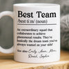 Custom Mug - Personalized Birthday Gifts For Coworker, Work Bestie - Dream Team