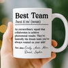 Custom Mug - Personalized Birthday Gifts For Coworker, Work Bestie - Dream Team