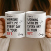 Custom Mug - Personalized Birthday Gifts For Coworker, Work Bestie - Turning Chaos Into Wins Daily