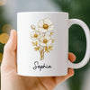 Custom Mug - Personalized Birthday Gifts For Coworker, Work Bestie, Boss - Leading Life Like A Boss Lady