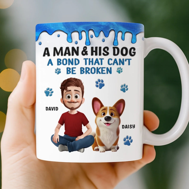 Custom Mug - Personalized Birthday Gifts For Dog Lovers, Dog Dad And Mom - Best Buds For Life