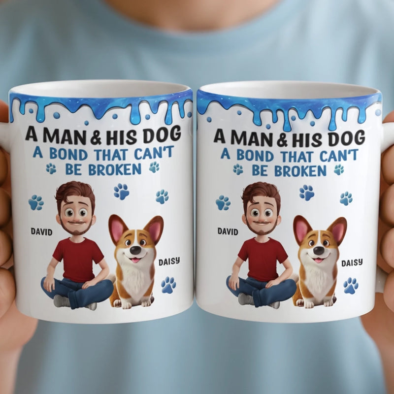 Custom Mug - Personalized Birthday Gifts For Dog Lovers, Dog Dad And Mom - Best Buds For Life