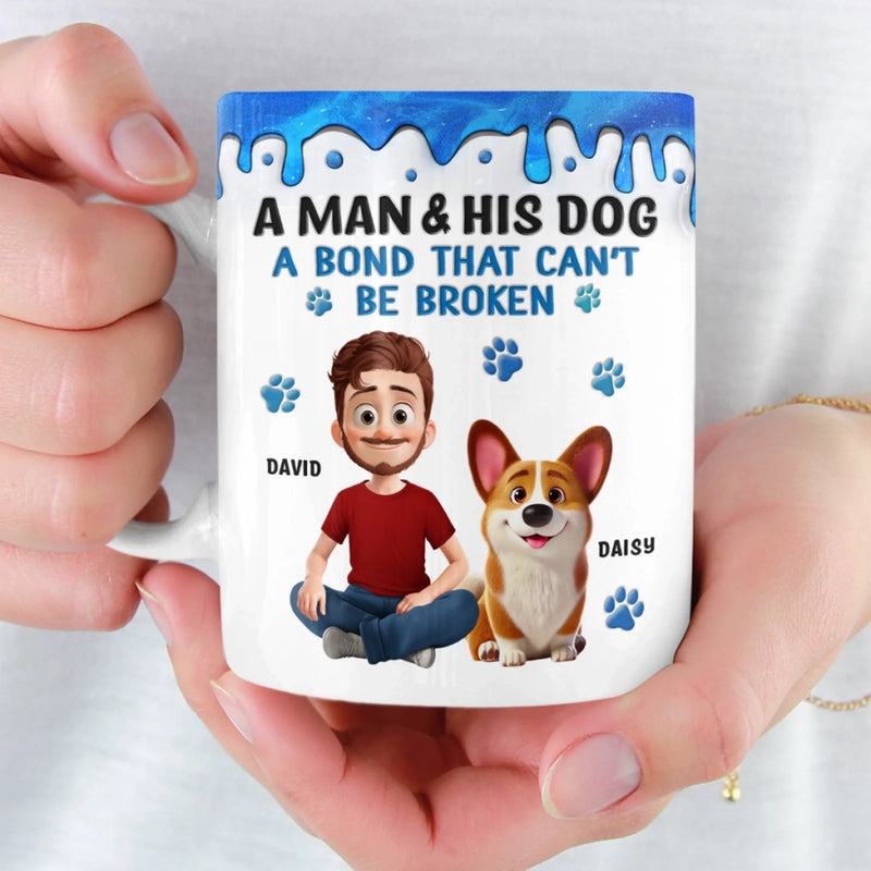 Custom Mug - Personalized Birthday Gifts For Dog Lovers, Dog Dad And Mom - Best Buds For Life