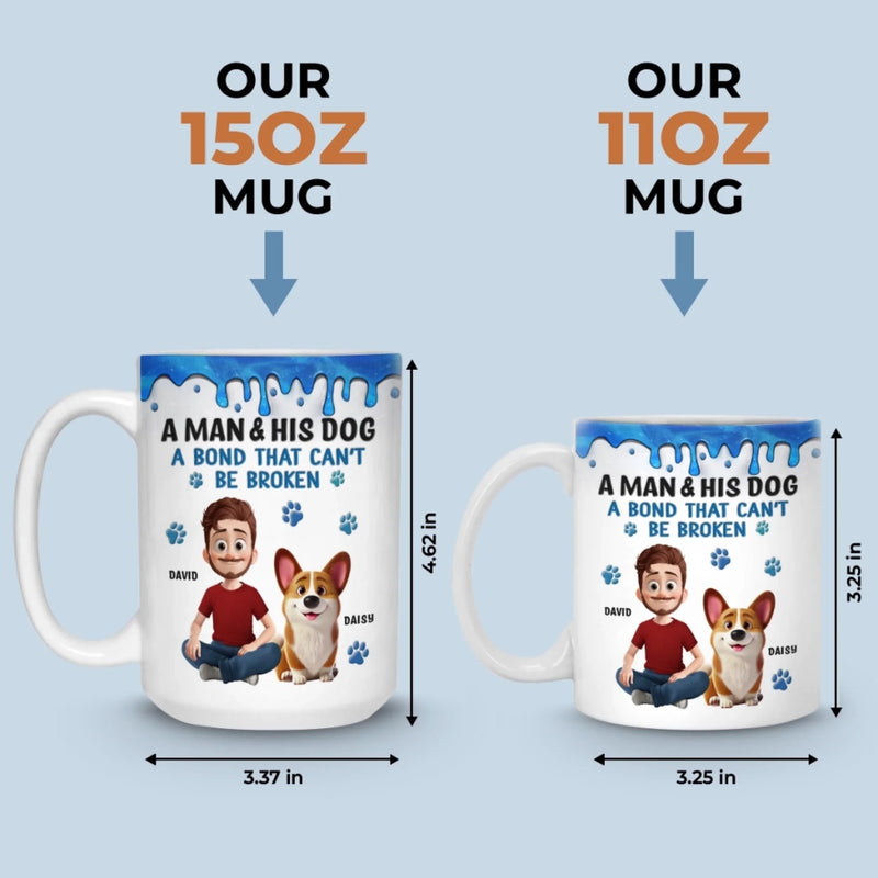 Custom Mug - Personalized Birthday Gifts For Dog Lovers, Dog Dad And Mom - Best Buds For Life