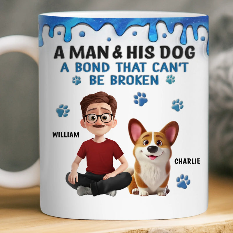 Custom Mug - Personalized Birthday Gifts For Dog Lovers, Dog Dad And Mom - Best Buds For Life