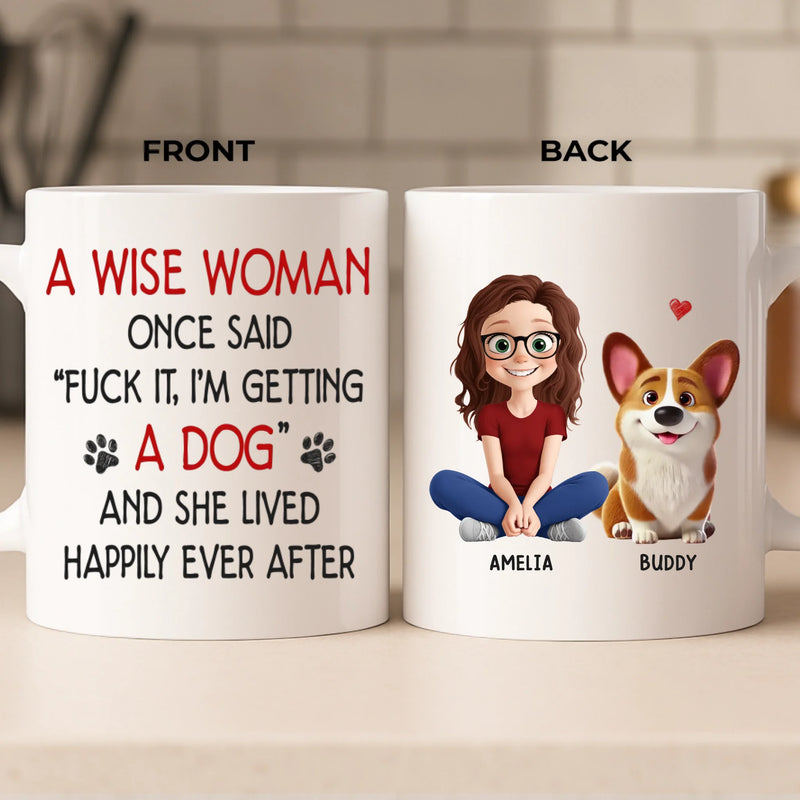 Custom Mug - Personalized Birthday Gifts For Dog Lovers, Dog Dad And Mom - My Heart Has Four Paws