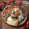 Custom Photo Circle Glass Ornament - Personalized Christmas Birthday Gifts For Dog Cat Lovers, Dog Dad And Mom, Cat Owners - You Are My Daily Smile
