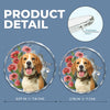 Custom Photo Circle Glass Ornament - Personalized Christmas Birthday Gifts For Dog Cat Lovers, Dog Dad And Mom, Cat Owners - You Are My Daily Smile