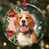 Custom Photo Circle Glass Ornament - Personalized Christmas Birthday Gifts For Dog Cat Lovers, Dog Dad And Mom, Cat Owners - You Are My Daily Smile