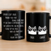 Custom Black Mug - Personalized Birthday Gifts For Cat Lovers, Cat Mom And Dad - Your Fur Babies Run This House