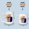 Custom Photo Mug - Personalized Anniversary Wedding Gifts For Husband And Wife, Him And Her - Love Grows With Us
