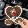 Custom Car Visor Clip - Personalized Anniversary Wedding Gifts For Husband And Wife, Him And Her - Holding On To Us