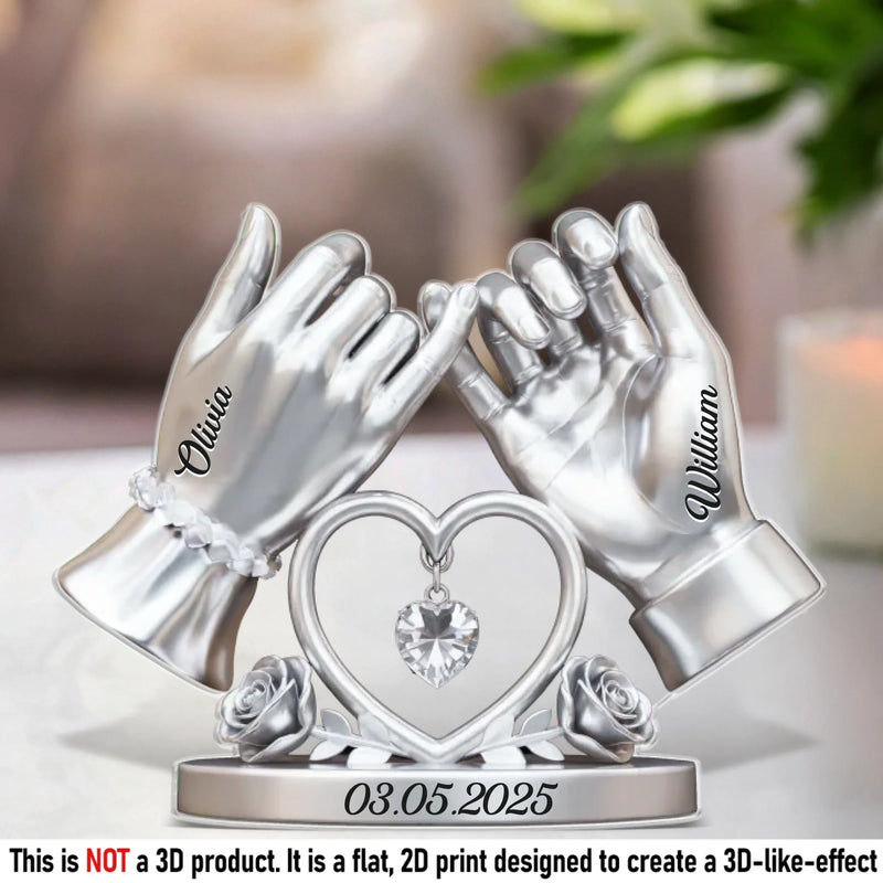 Custom Acrylic Plaque - Personalized Anniversary Wedding Gifts For Husband And Wife, Him And Her - Our Forever Love Story