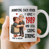 Custom Mug - Personalized Anniversary Wedding Gifts For Husband And Wife, Him And Her - Two Hearts One Journey