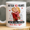 Custom Mug - Personalized Anniversary Wedding Gifts For Husband And Wife, Him And Her - You Feel Like Home