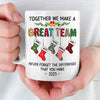 Custom Mug - Personalized Christmas Birthday Gifts For Coworker, Work Bestie - Stay Positive To Work Hard