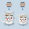 Custom Mug - Personalized Christmas Birthday Gifts For Coworker, Work Bestie - Stay Positive To Work Hard
